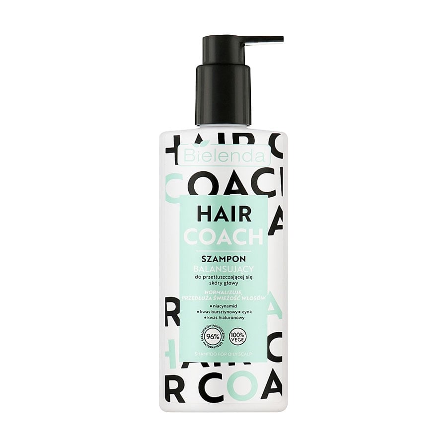 Балансувальний шампунь Bielenda Hair Coach для жирної шкіри голови, 300 мл